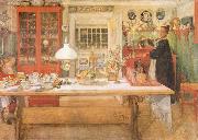 Carl Larsson Just a Sip oil painting reproduction